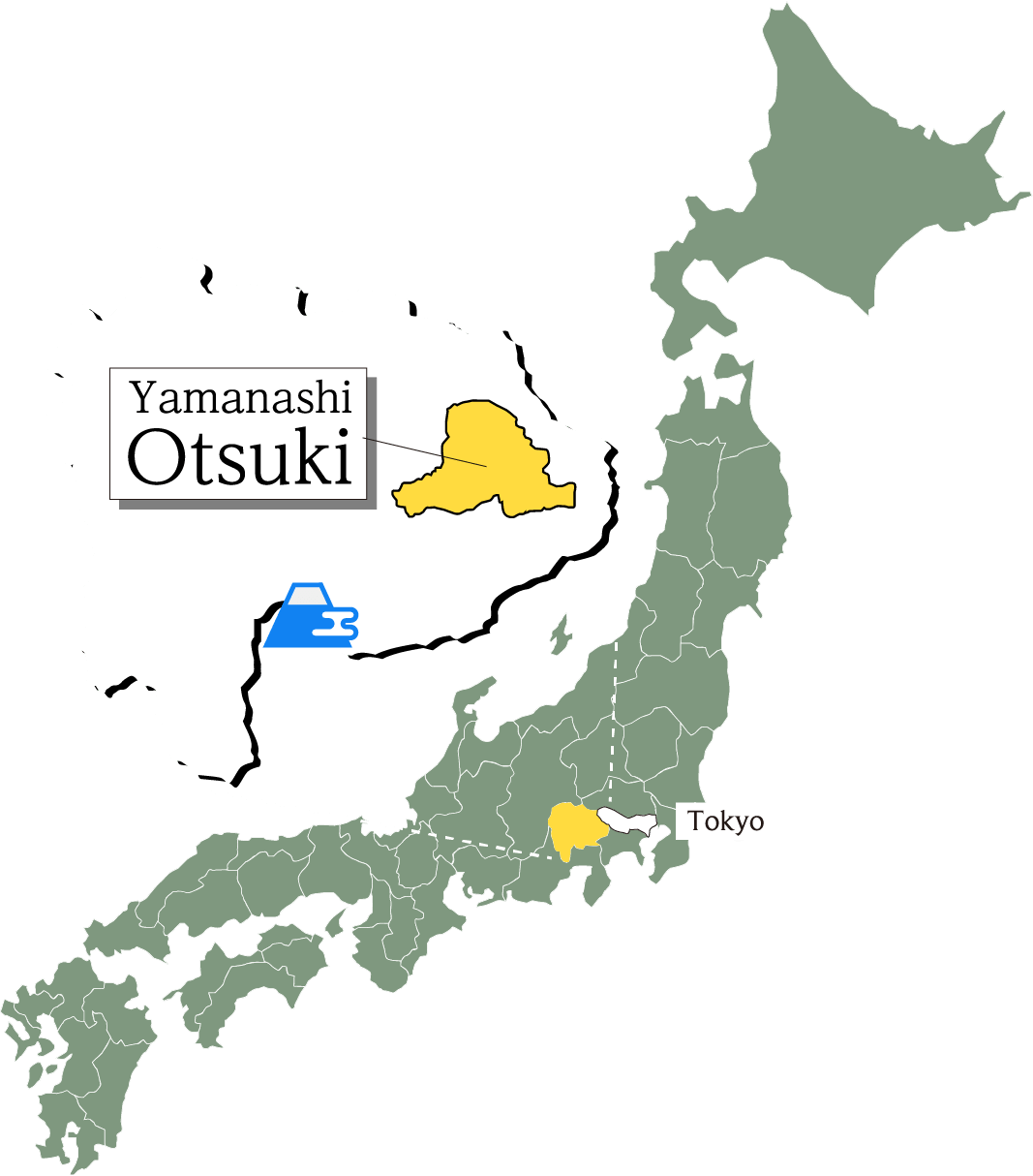 大月市地図