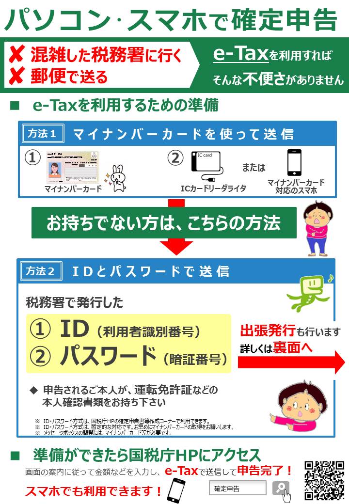 パソコン・スマホで確定申告