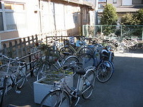 放置された自転車の様子